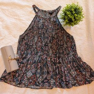 Torrid Patterned Sleeveless Blouse